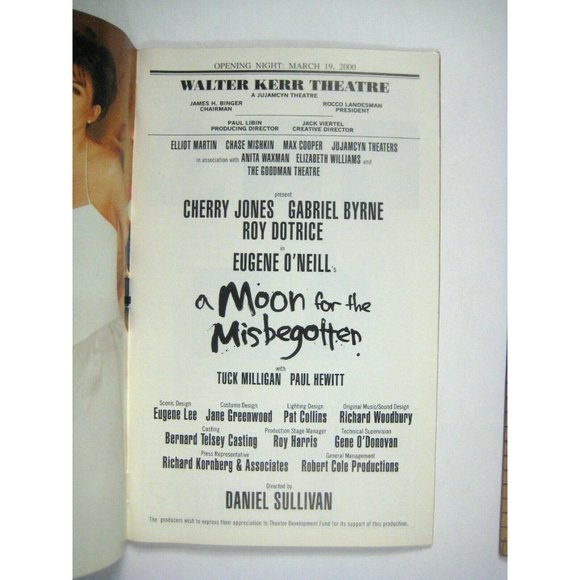 Moon Misbegotten Playbill Opening Night March 19 2000 Cherry Jones Gabriel Byrne - Picture 3 of 7